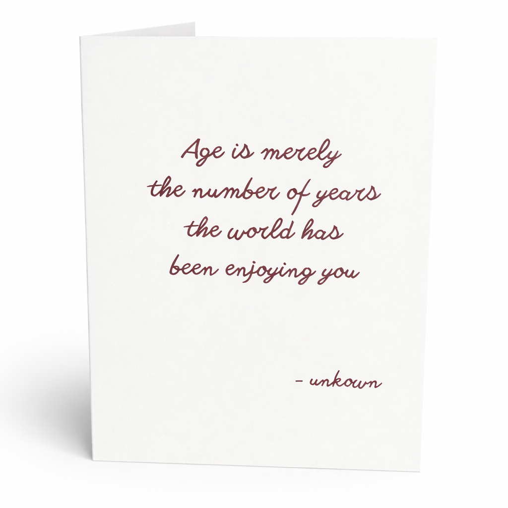 Birthday Quote Card