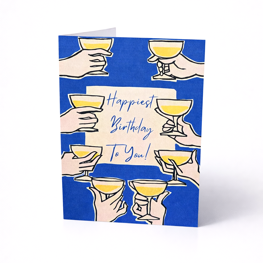 Birthday Cheers Champagne Card