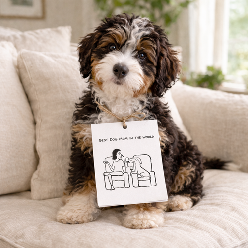 Best Dog Mom in the World - Mother's Day Card