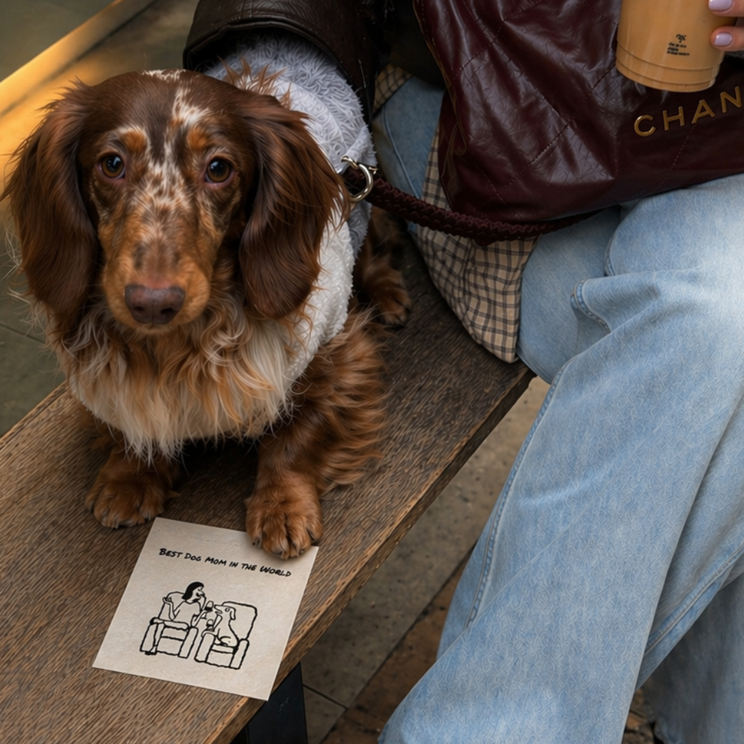 Best Dog Mom in the World - Mother's Day Card