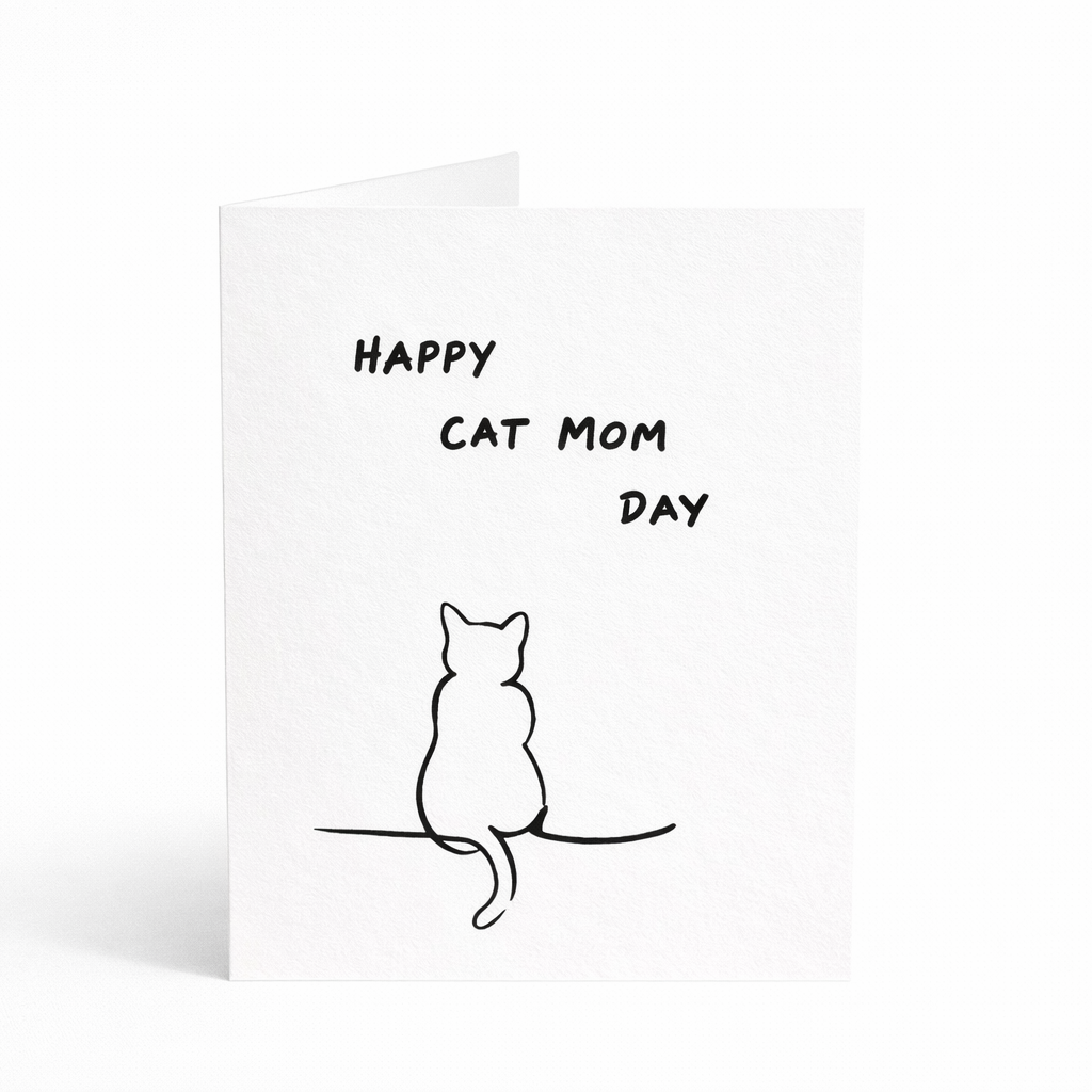 Happy Cat Mom Day - Funny Mother's Day Card